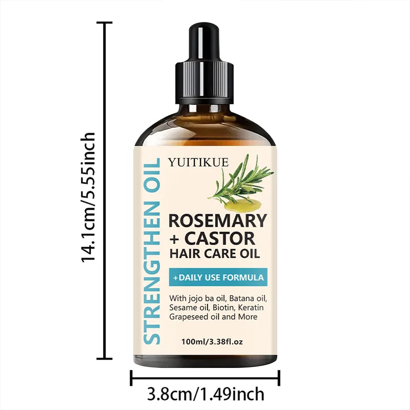 Rosemary + Castor Strengthening Hair Oil