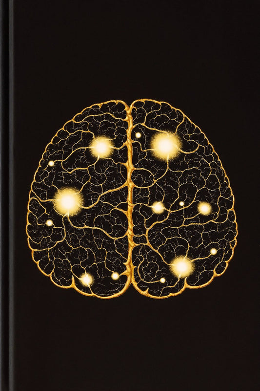 A glowing golden brain - using AI as an operating system to run a business