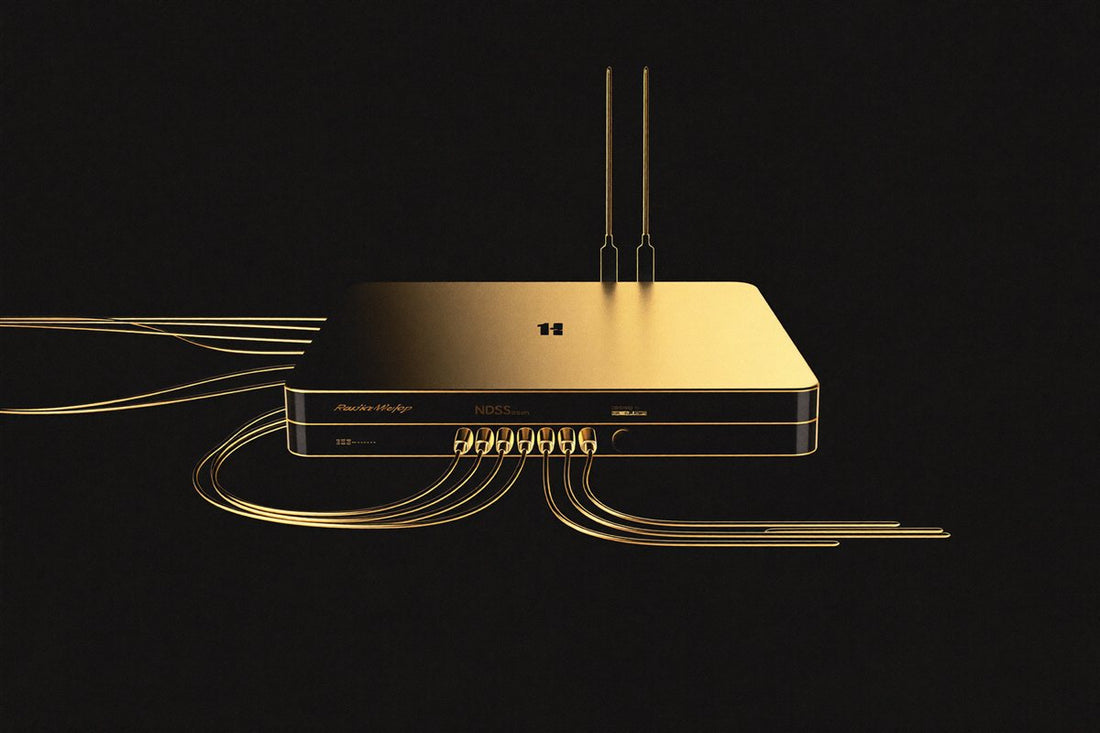 Business network router and cabling — NTC Tech Desk