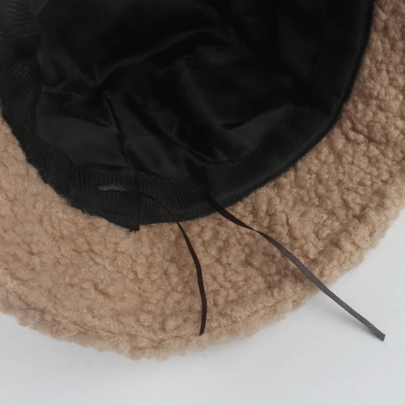 Lamb Wool Bucket Hat - Winter