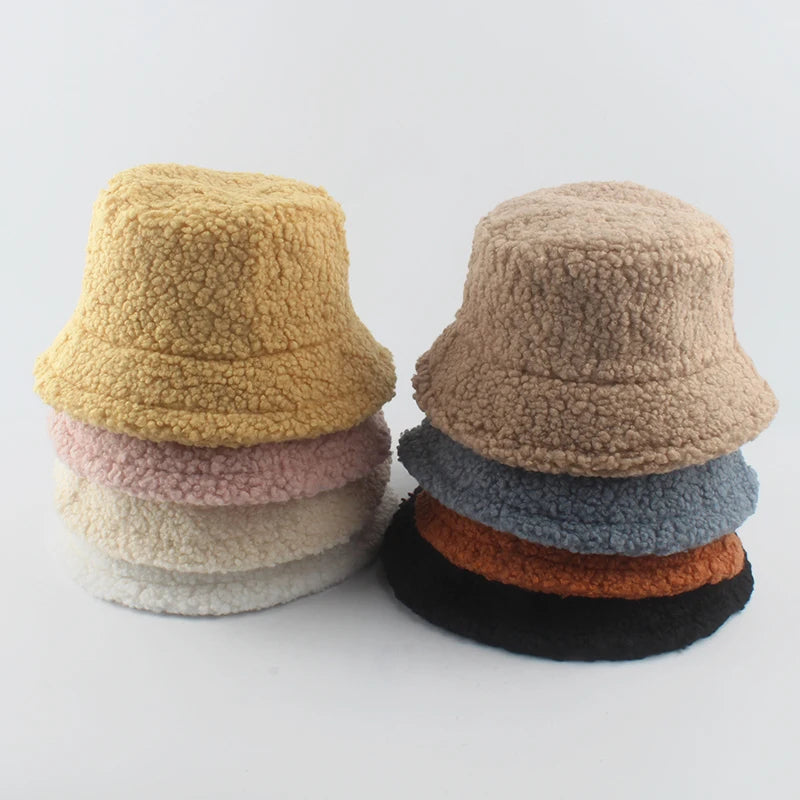 Lamb Wool Bucket Hat - Winter