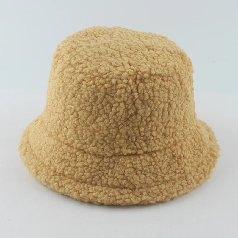 Lamb Wool Bucket Hat - Winter