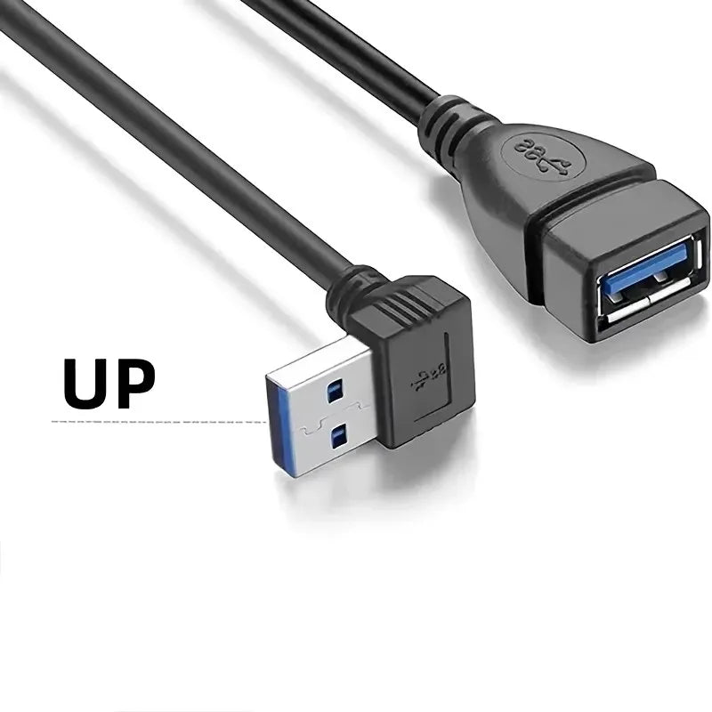 USB 3.0 Right-Angle Extension Cable