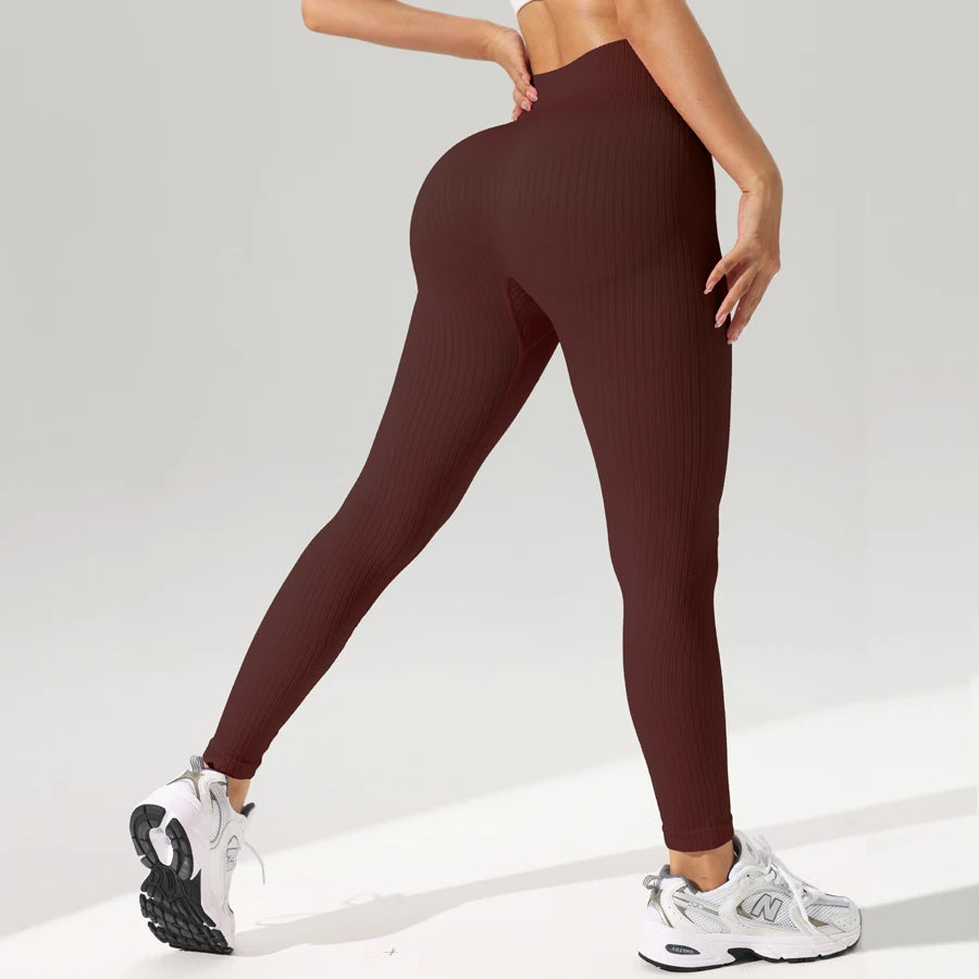 Tummy-Control Seamless Yoga Leggings