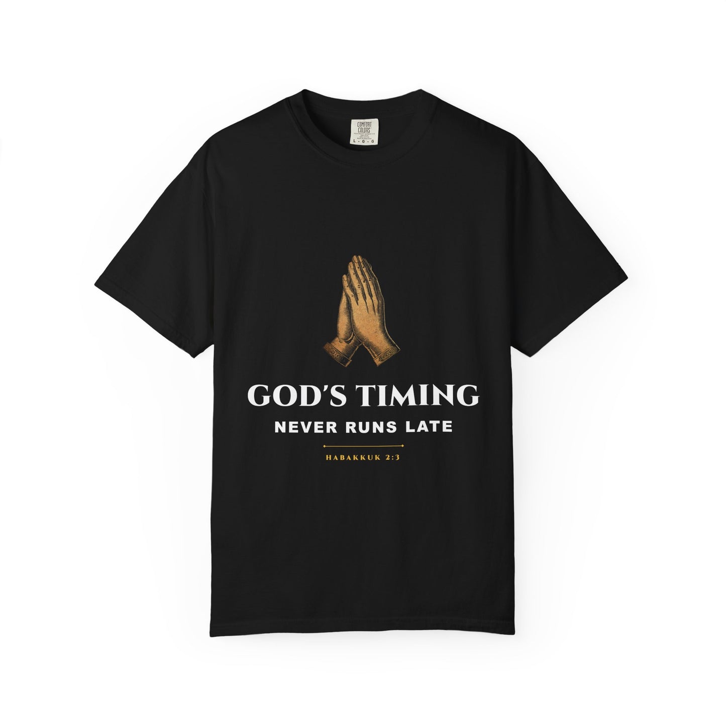 God's Timing Praying Hands Tee