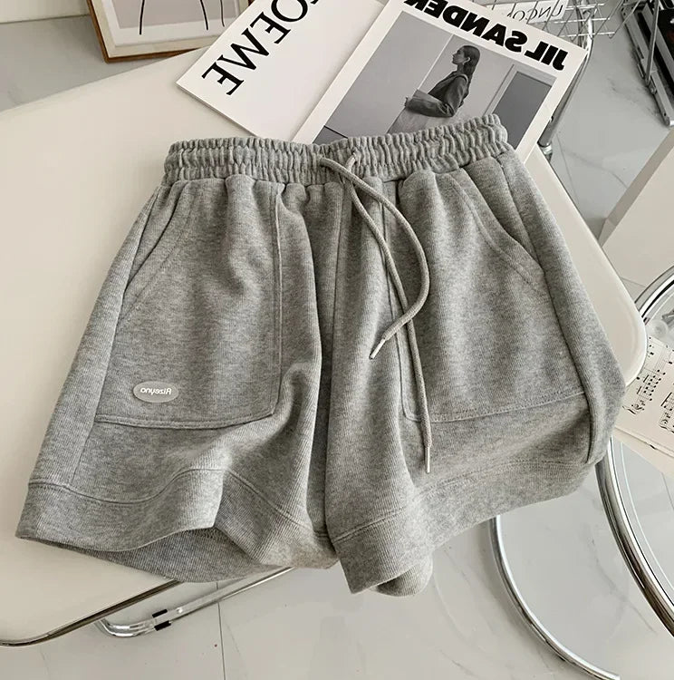 Wide-Leg Drawstring Lounge Pants