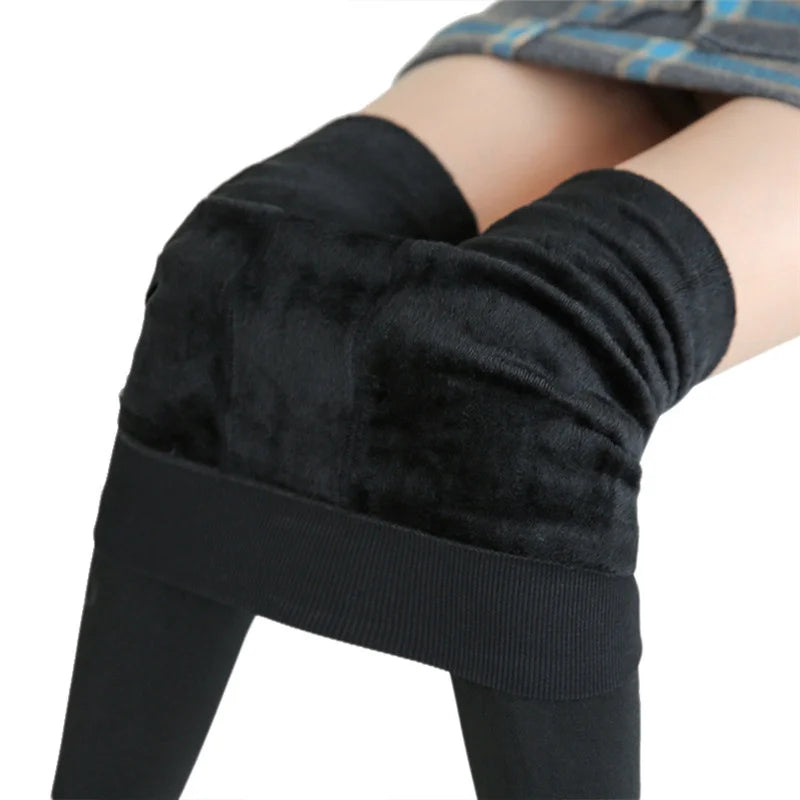Winter Velvet Leggings - High Waist