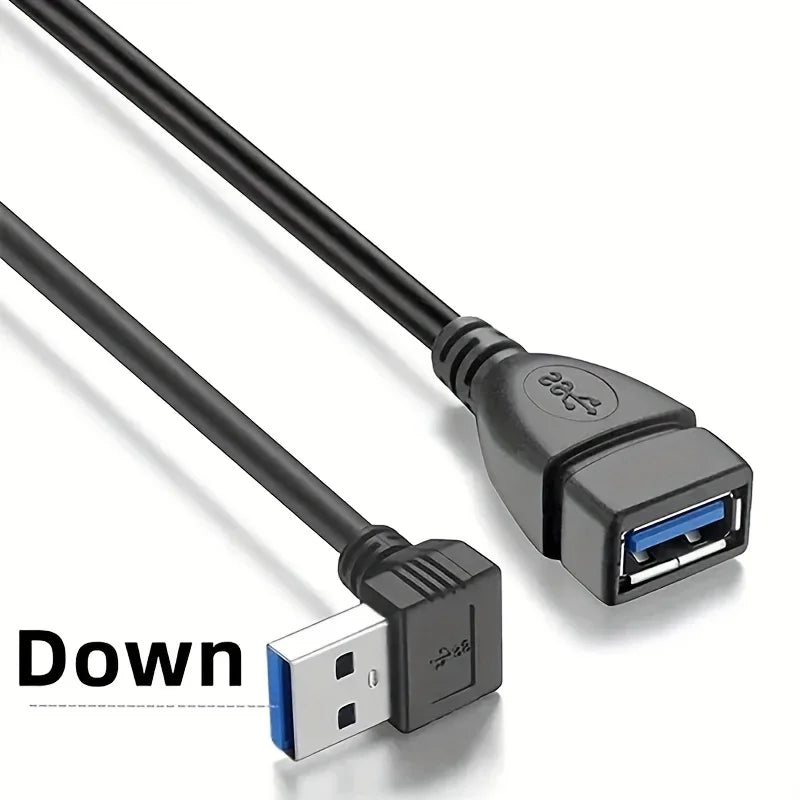USB 3.0 Right-Angle Extension Cable