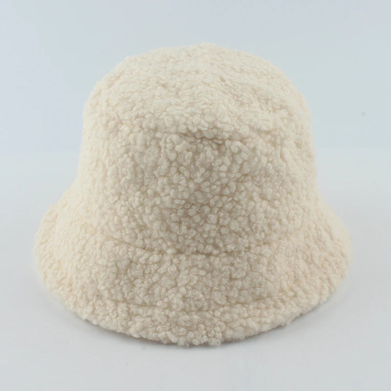 Lamb Wool Bucket Hat - Winter