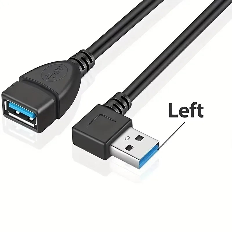 USB 3.0 Right-Angle Extension Cable