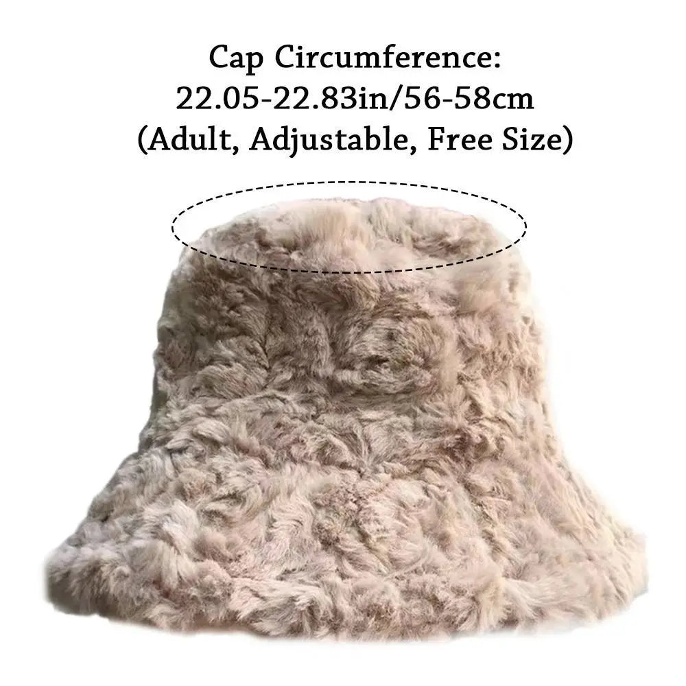 Furry Bucket Hat - Winter Plush