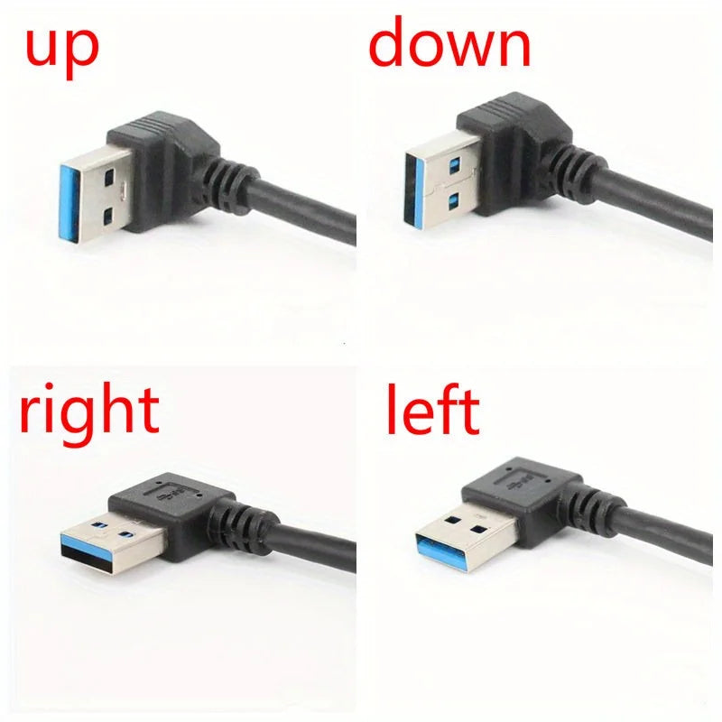 USB 3.0 Right-Angle Extension Cable