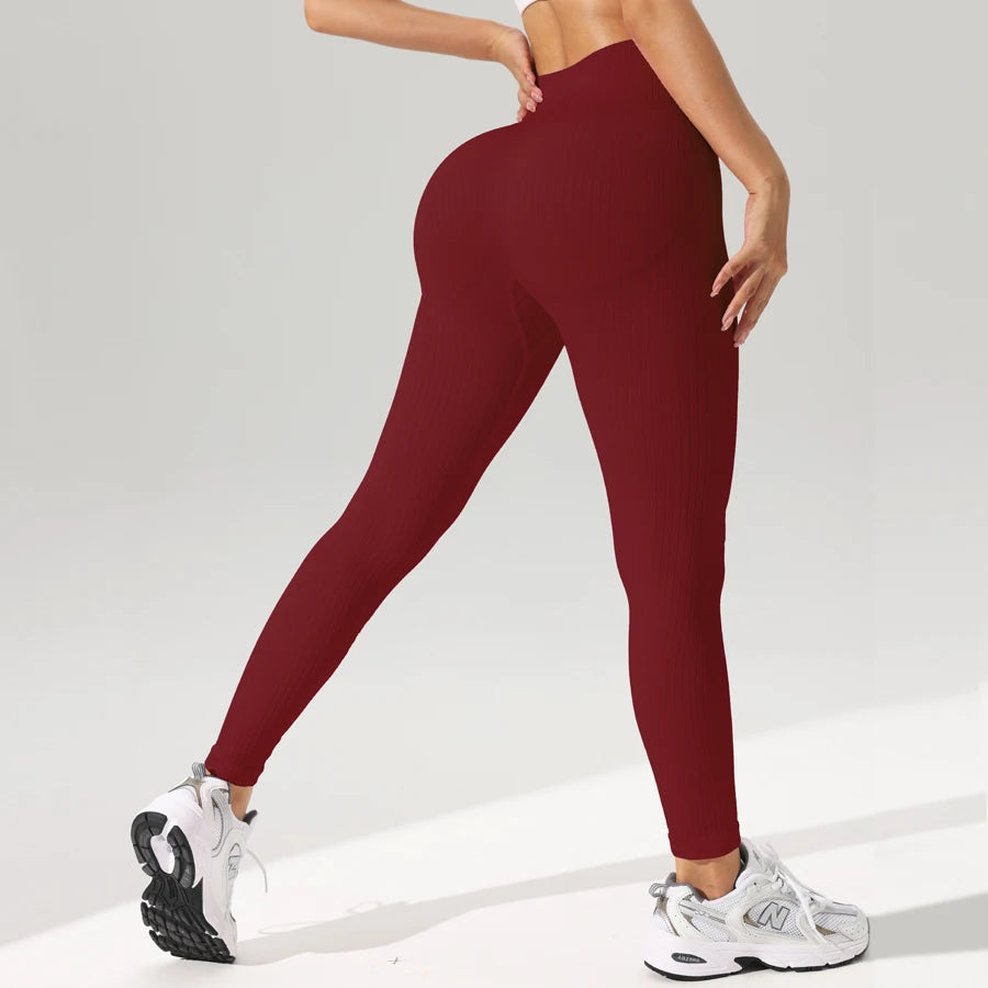Tummy-Control Seamless Yoga Leggings