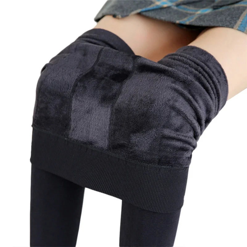 Winter Velvet Leggings - High Waist