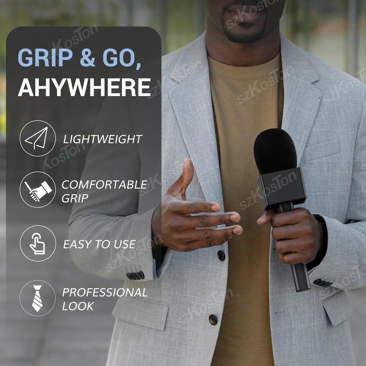 Lavalier Mic Handheld Adapter