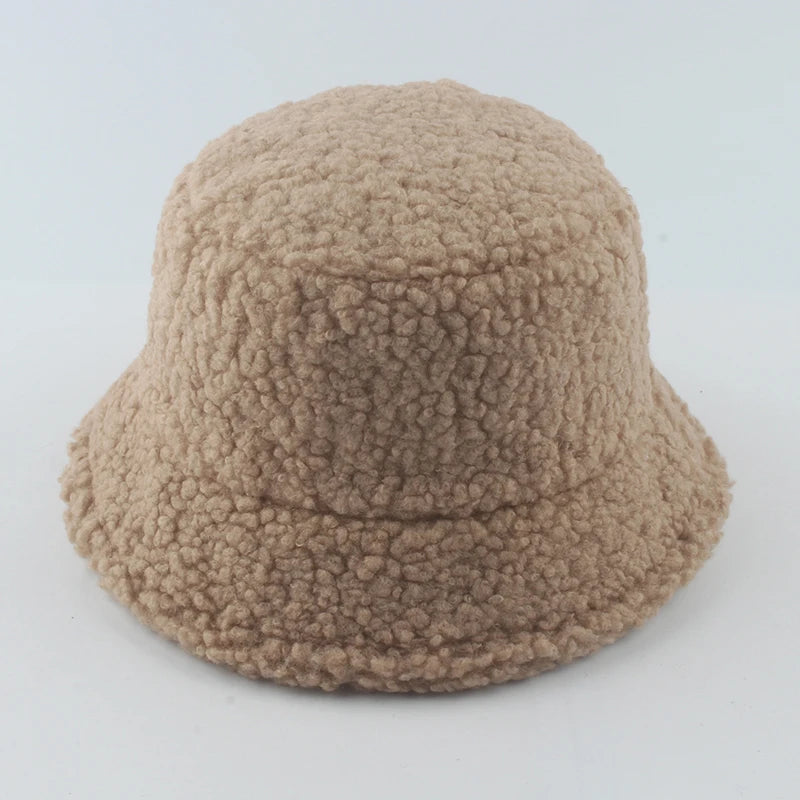 Lamb Wool Bucket Hat - Winter