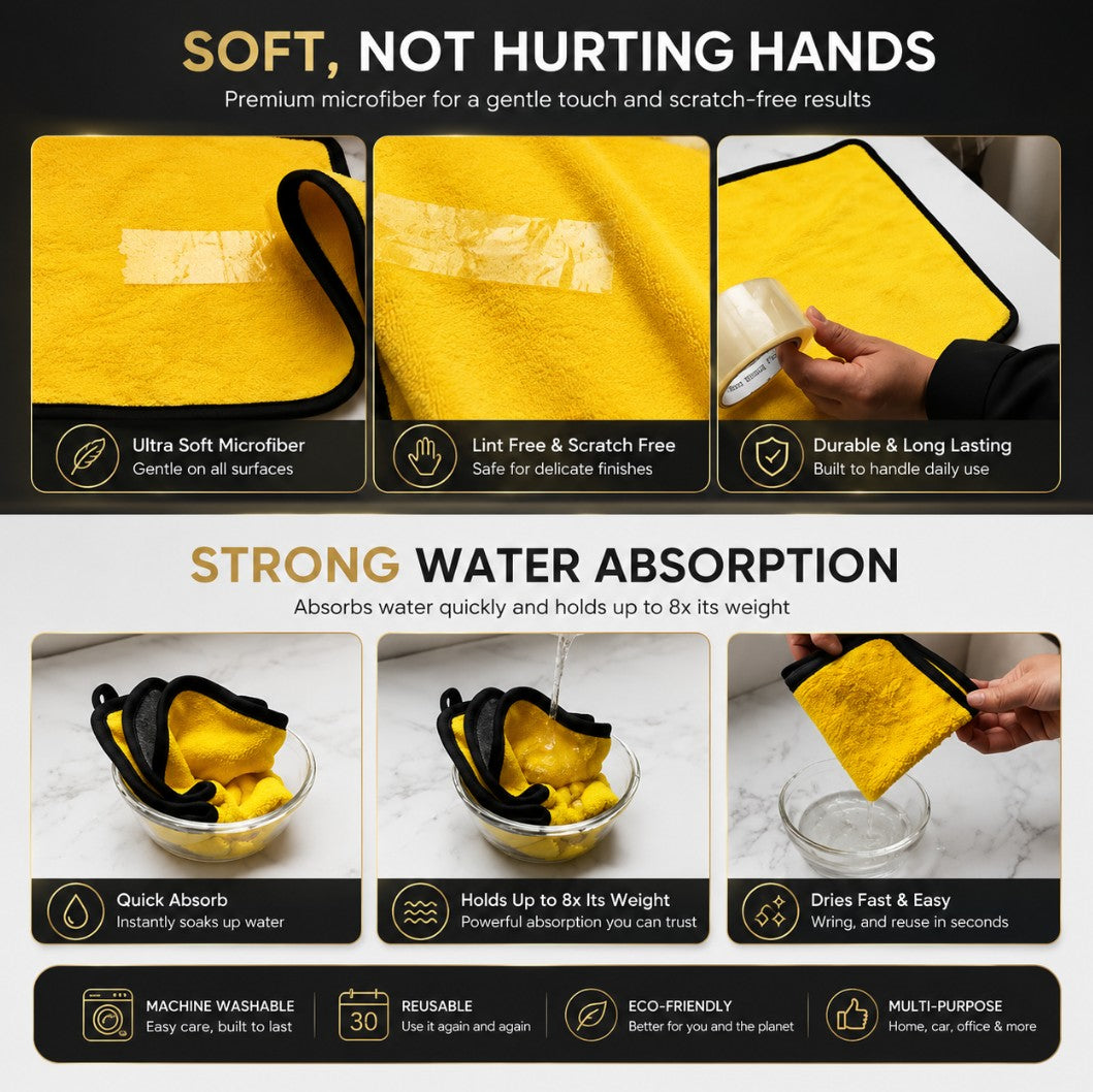 Premium Microfiber Towels - Multi-Pack