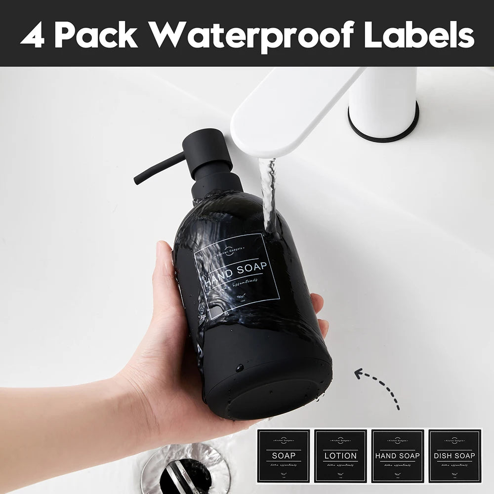 Matte Black Soap Dispenser - 16oz