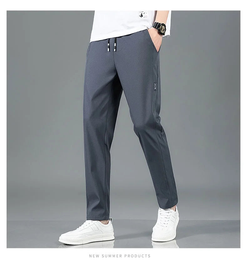 Ice-Silk Tailored Trousers