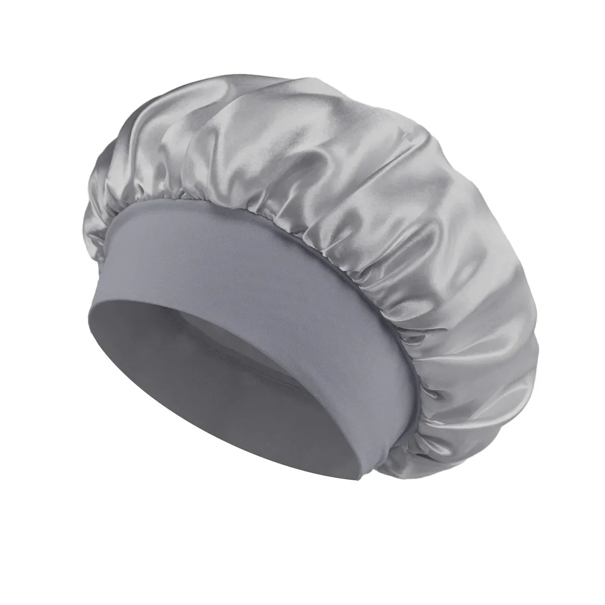 Gray Satin Sleep Bonnet