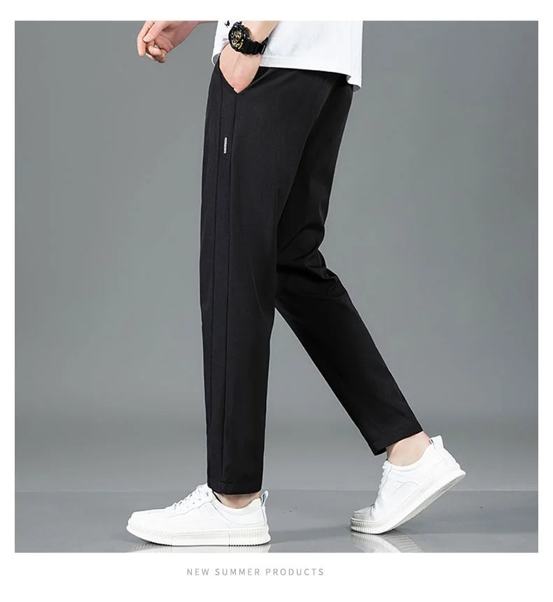 Ice-Silk Tailored Trousers