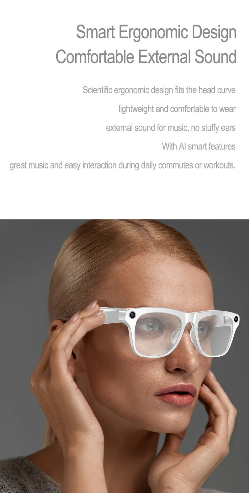 AI Camera Smart Glasses