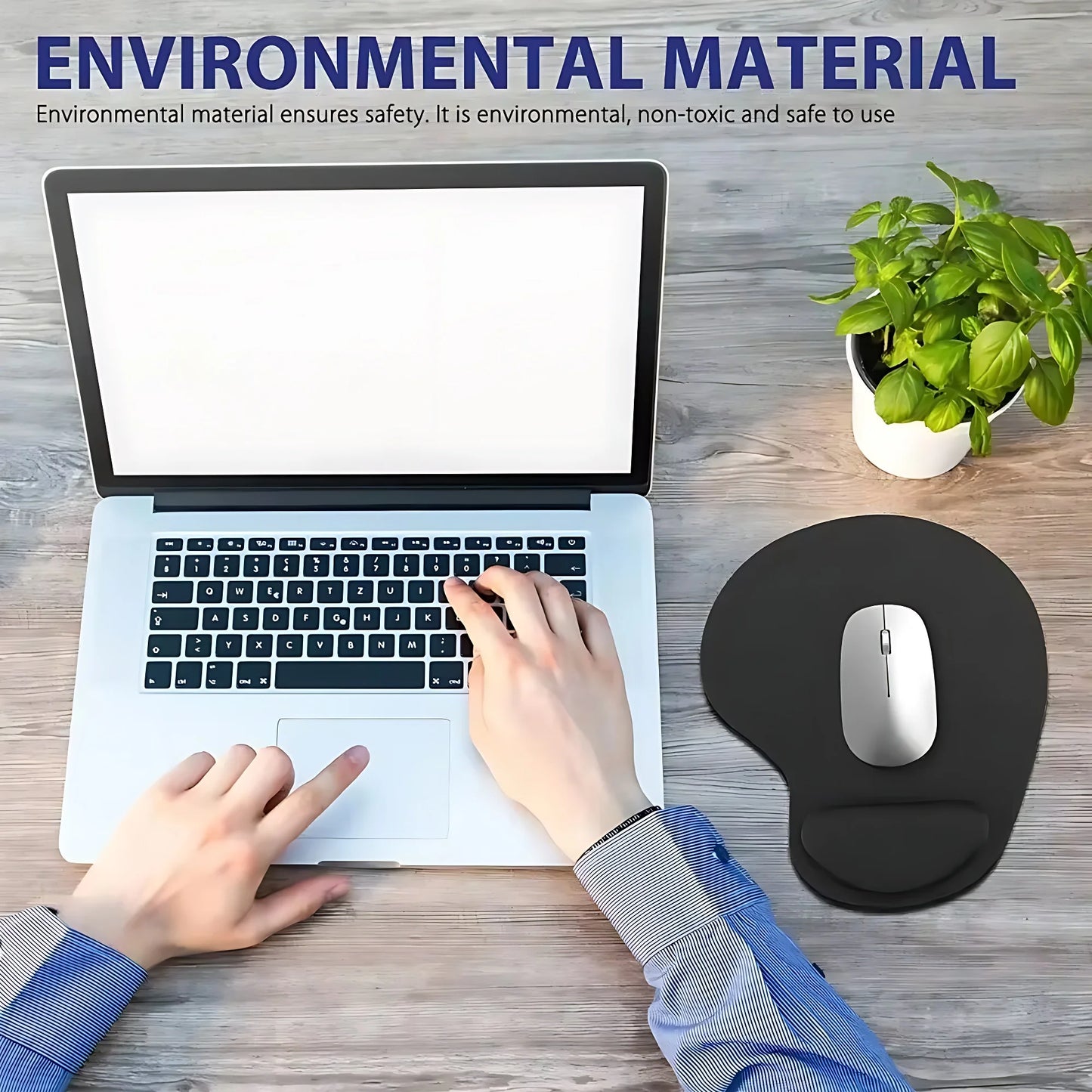 Ergonomic Wrist-Rest Mouse Pad