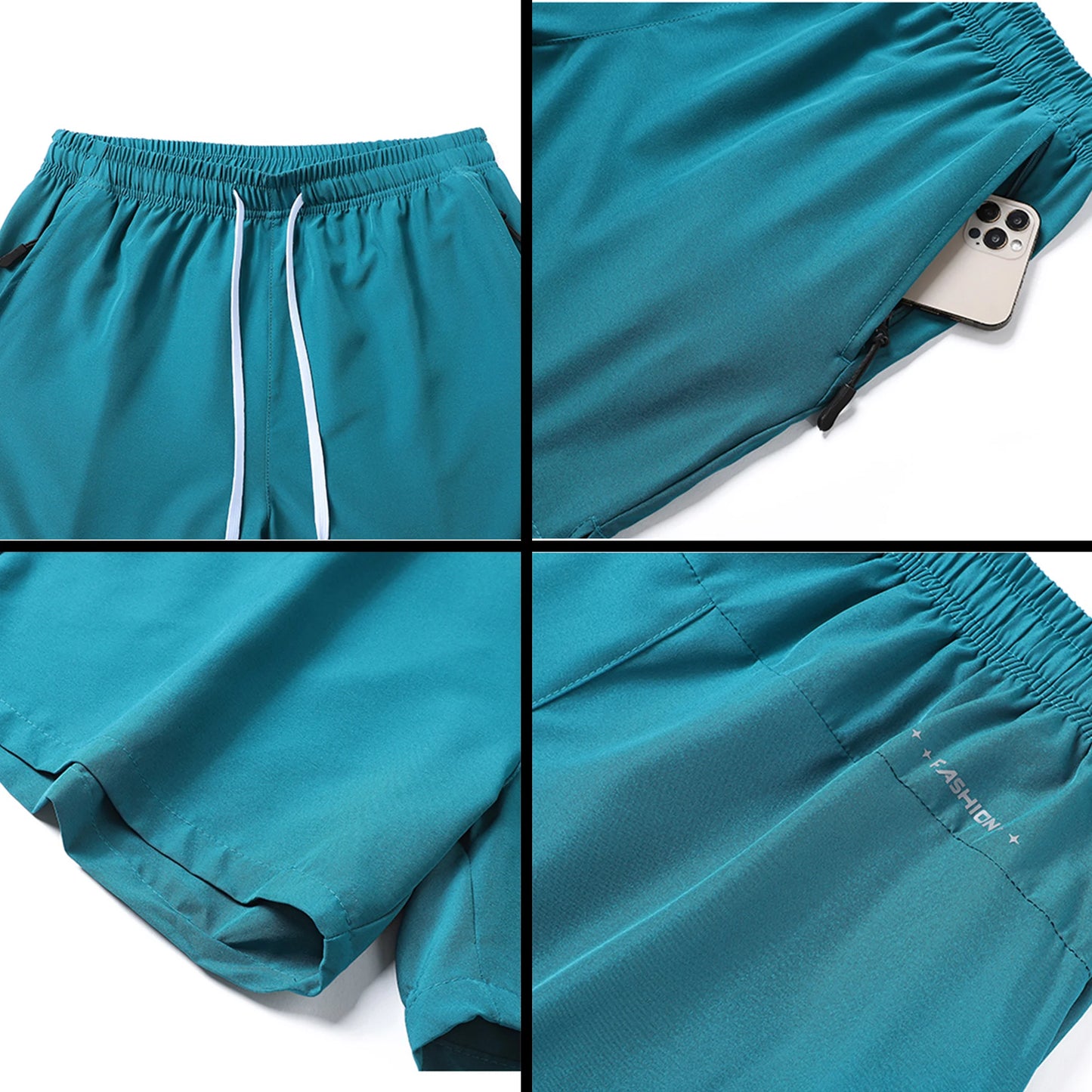 Zip-Pocket Running Shorts