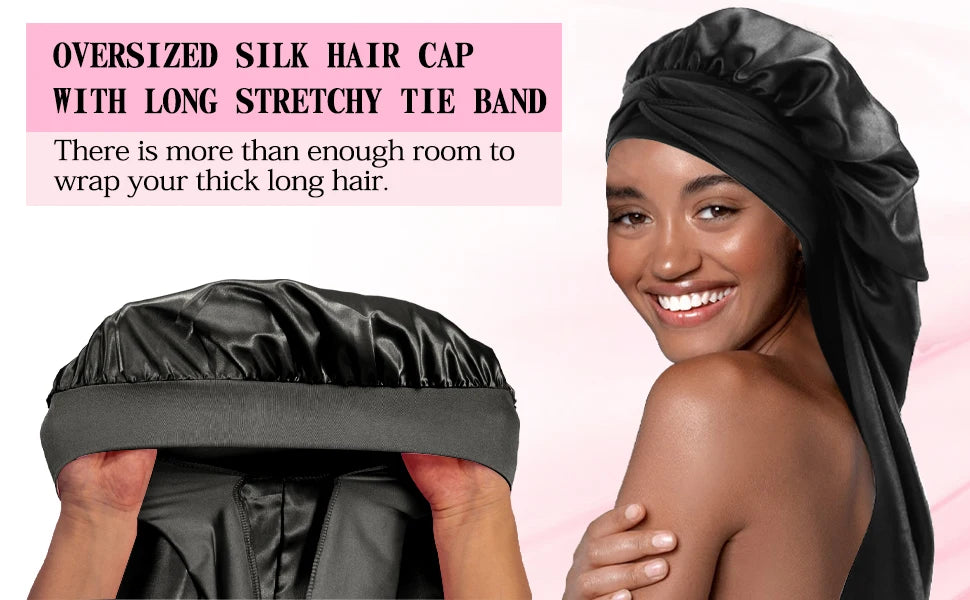 Extra-Large Silk Sleep Bonnet