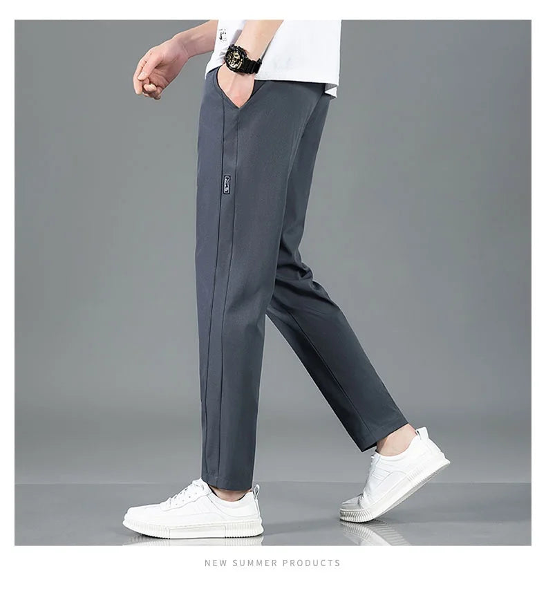 Ice-Silk Tailored Trousers
