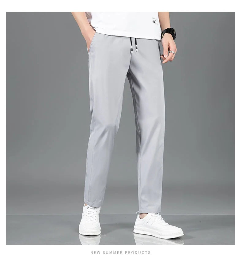 Ice-Silk Tailored Trousers