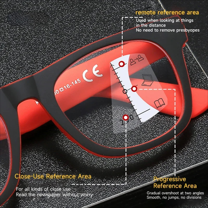 Progressive Reading Glasses - HD Lens