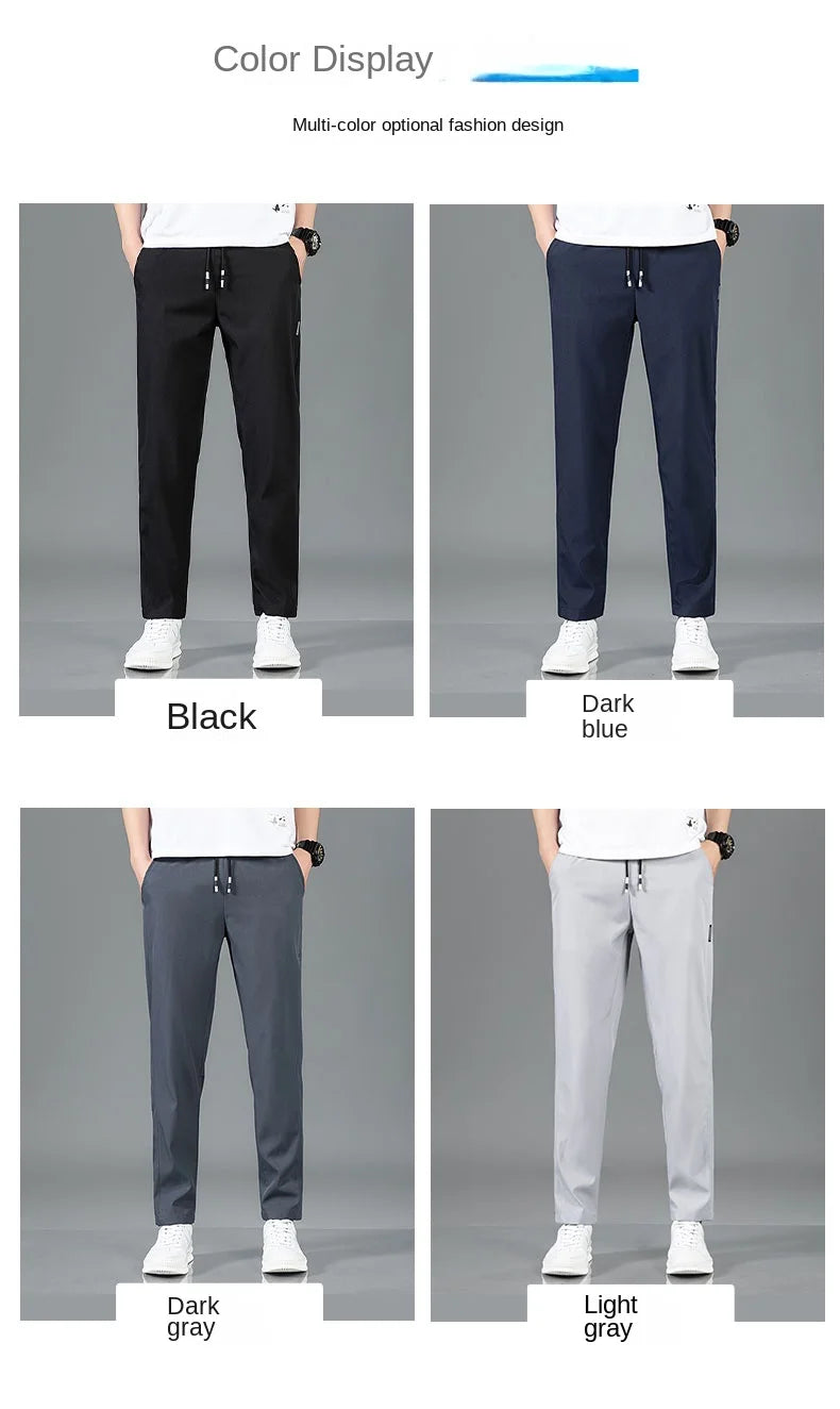 Ice-Silk Tailored Trousers