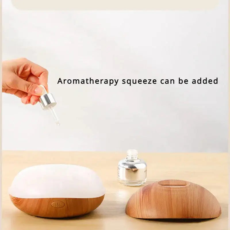Flame-Effect Aroma Diffuser - Wood Grain