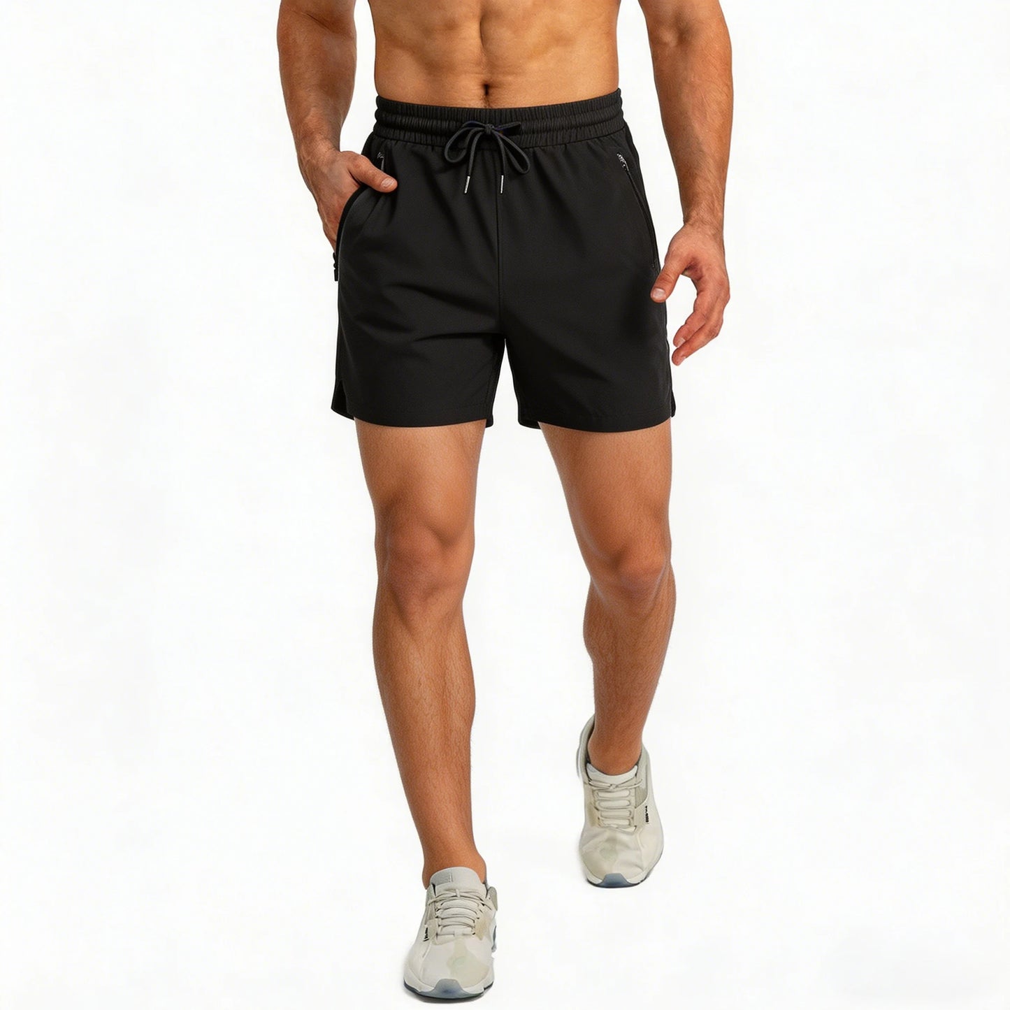 Zip-Pocket Running Shorts