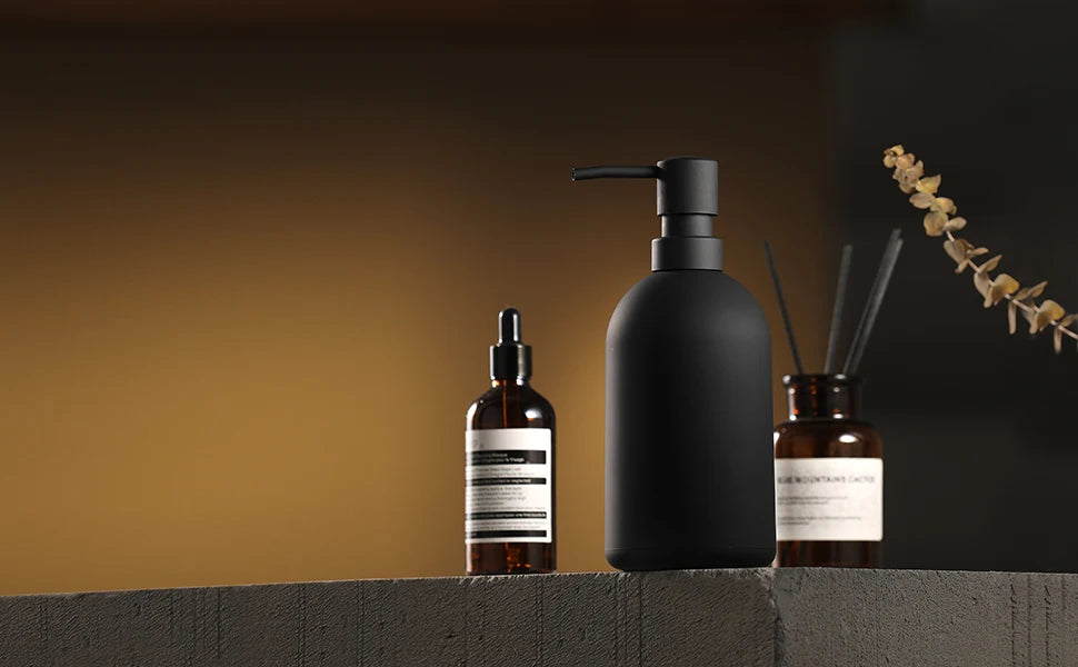 Matte Black Soap Dispenser - 16oz