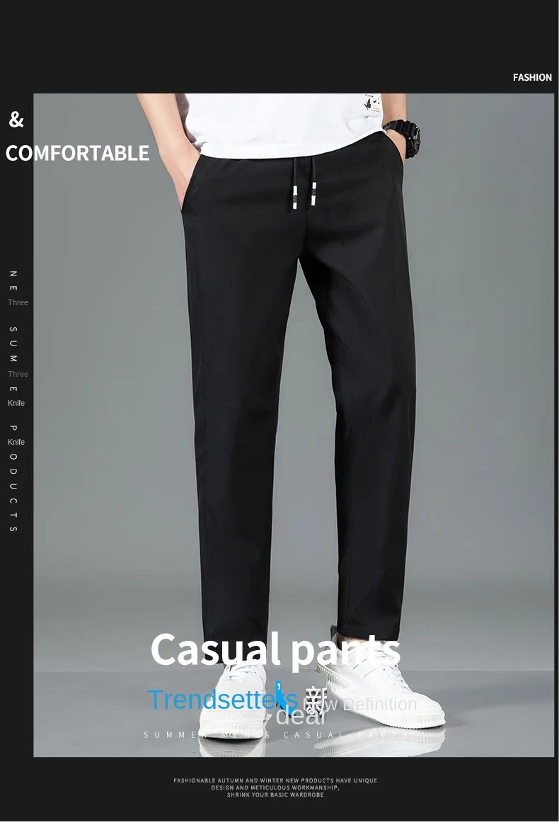 Ice-Silk Tailored Trousers