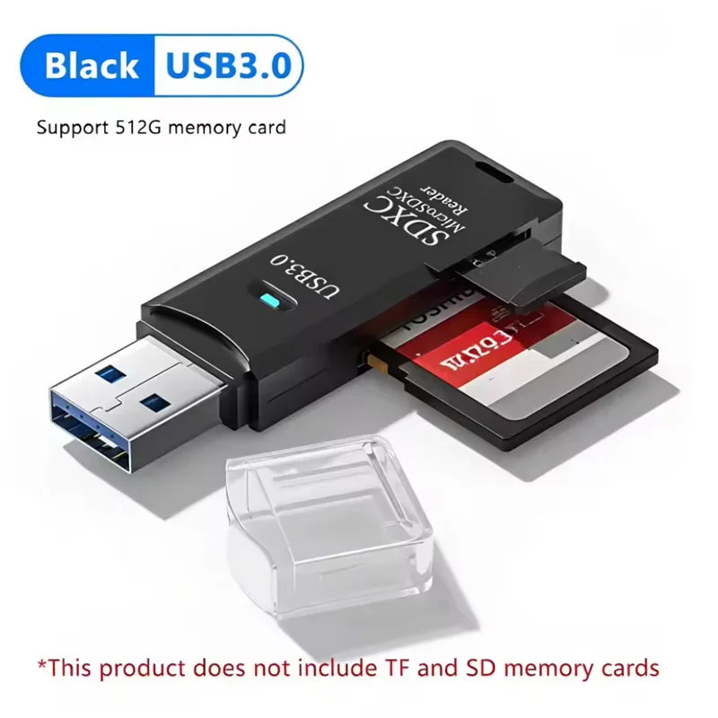 USB 3.0 SD & TF Card Reader