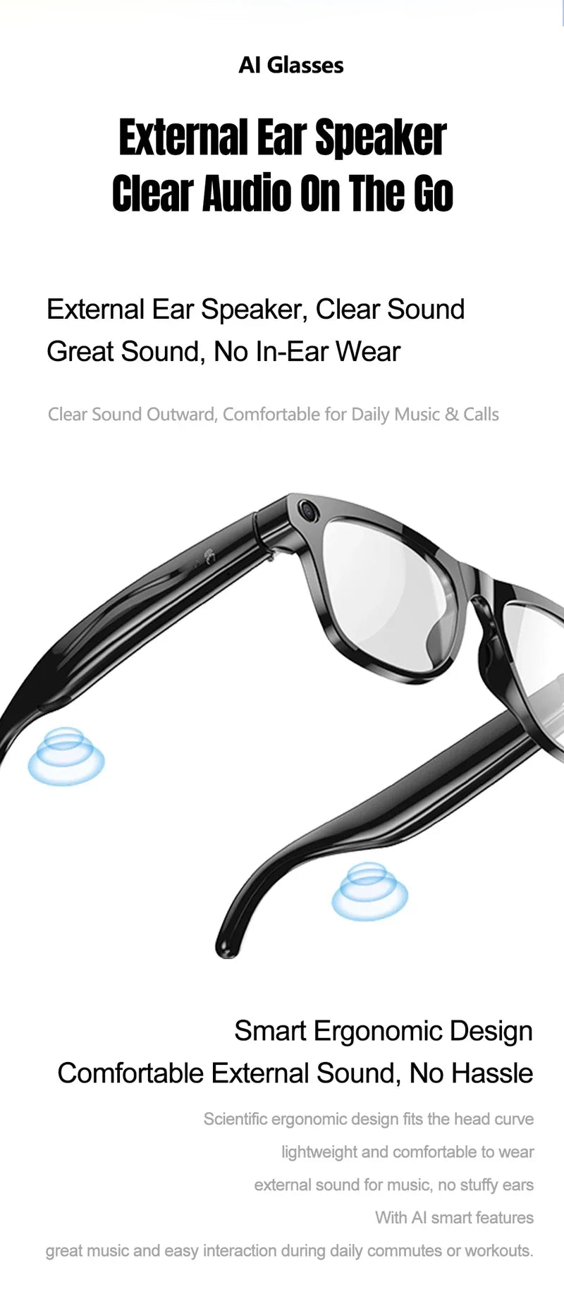AI Camera Smart Glasses