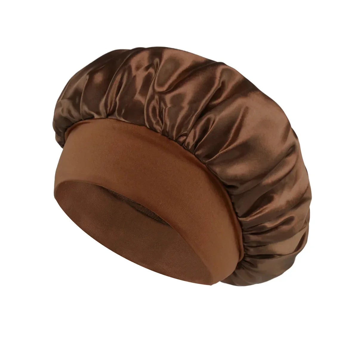 Coffee Satin Sleep Bonnet