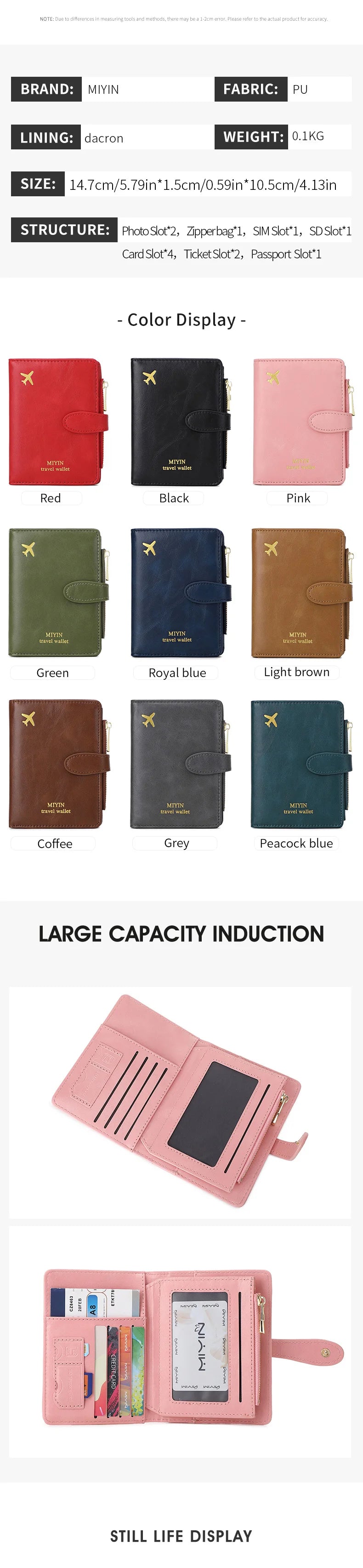 RFID Passport Holder - PU Leather