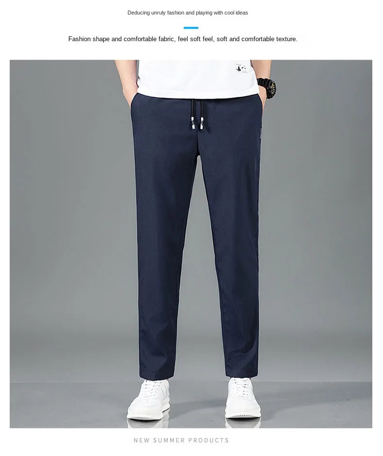 Ice-Silk Tailored Trousers