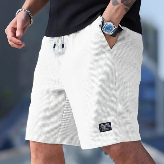 Textured Casual Shorts