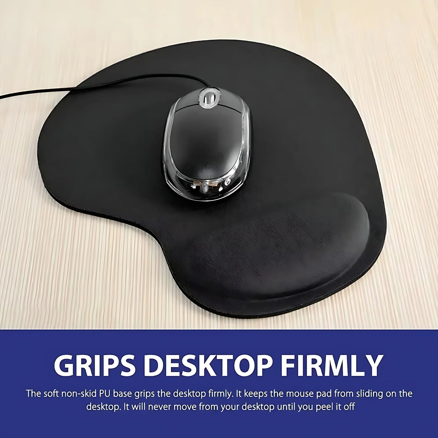 Ergonomic Wrist-Rest Mouse Pad