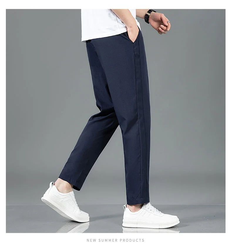 Ice-Silk Tailored Trousers