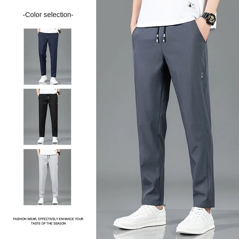 Ice-Silk Tailored Trousers