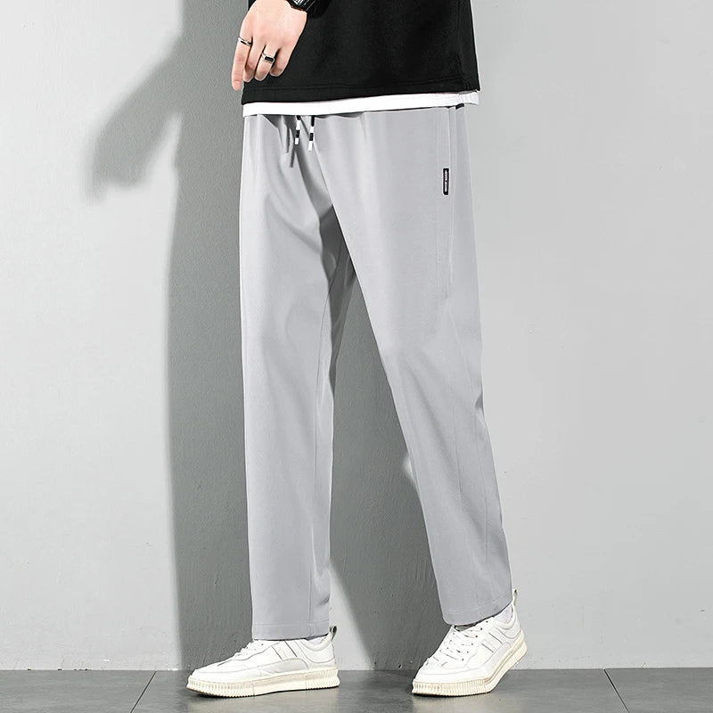 Ice-Silk Tailored Trousers