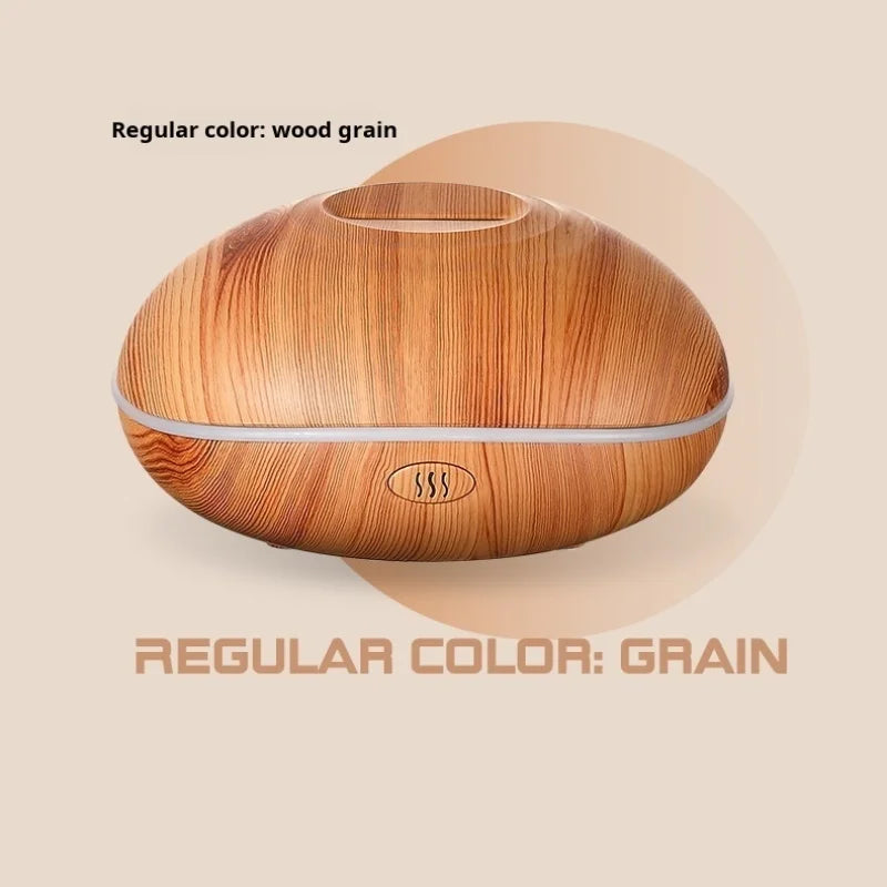 Flame-Effect Aroma Diffuser - Wood Grain