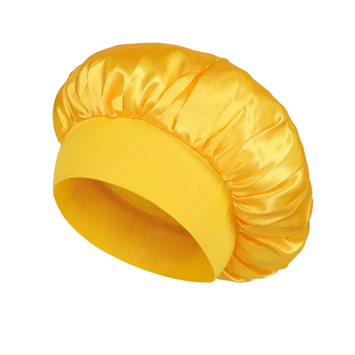 Yellow Satin Sleep Bonnet