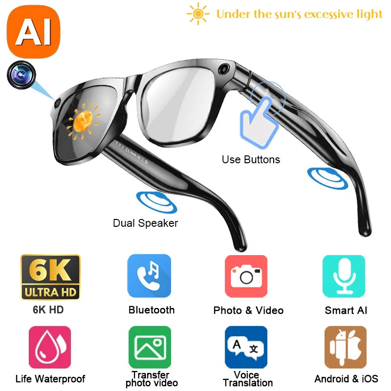 AI Camera Smart Glasses